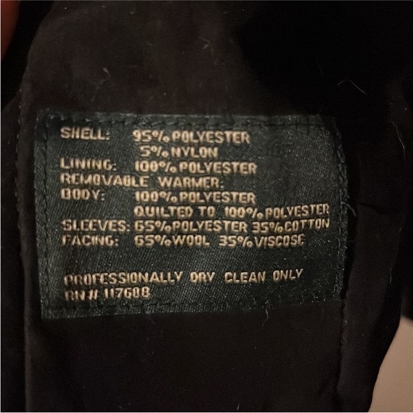 Ralph Lauren Black Trench Coat with Oversized Fit and Wide Lapel - Picture 6 of 7